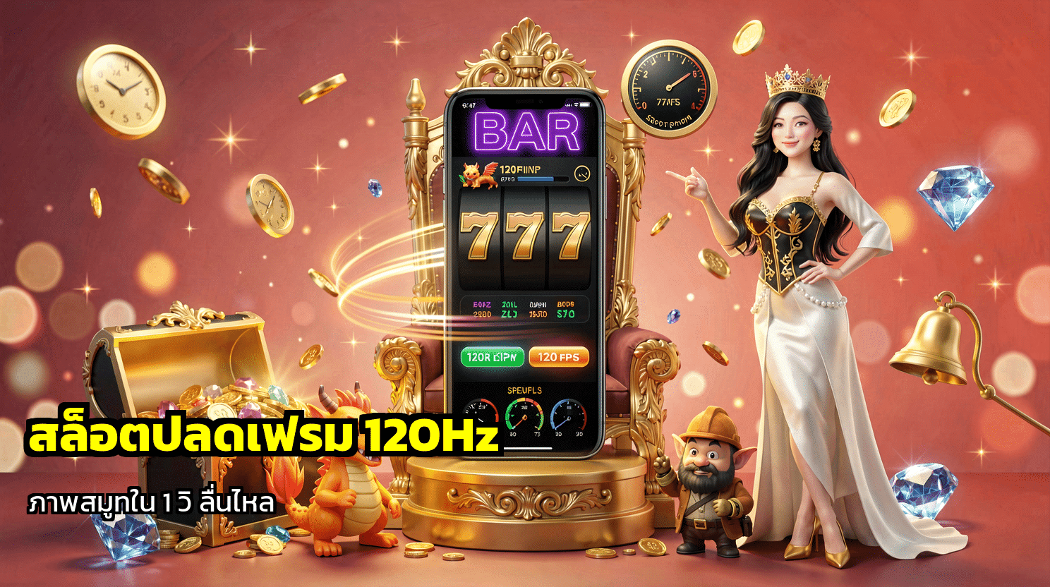 สล็อตปลดเฟรม 120Hz